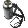 Термос THERMOS THERMOCAFE HAMMP-1200-HT 1.2л. стальной/черный 725370